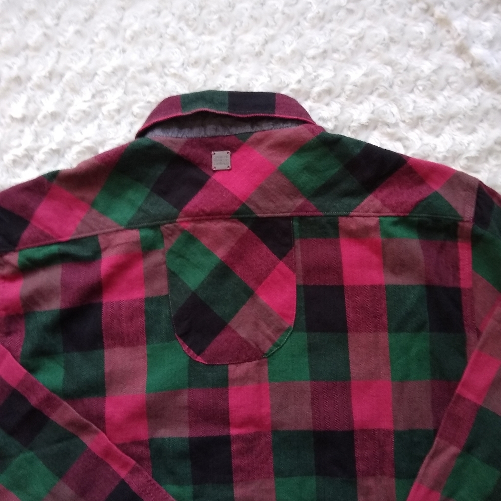 Marithe Girbaud Francois NWT Buffalo Check Flannel - Picture 3 of 13